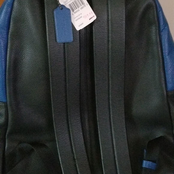 NWT Coach Campus Signature Coated Canvas Backpack F72051 Denim Charcoal - Picture 9 of 12